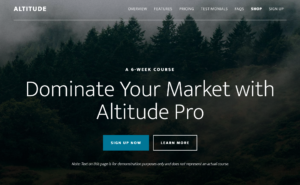 Screenshot of Altitude Pro Theme